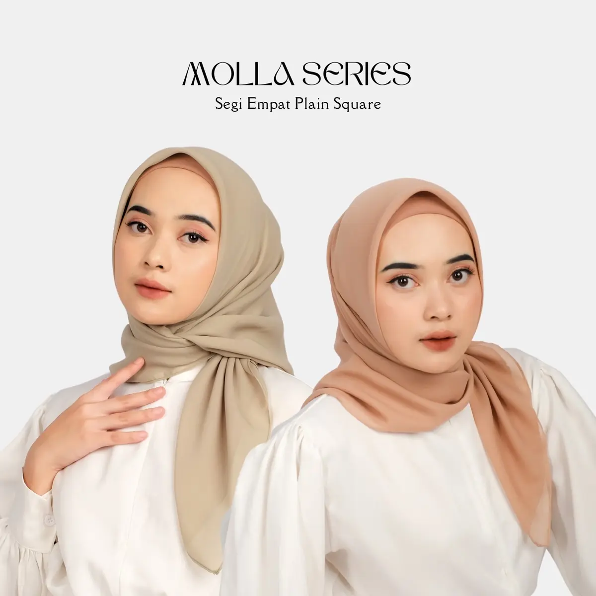 Glamour Hijab - Molla Series | Plain Square