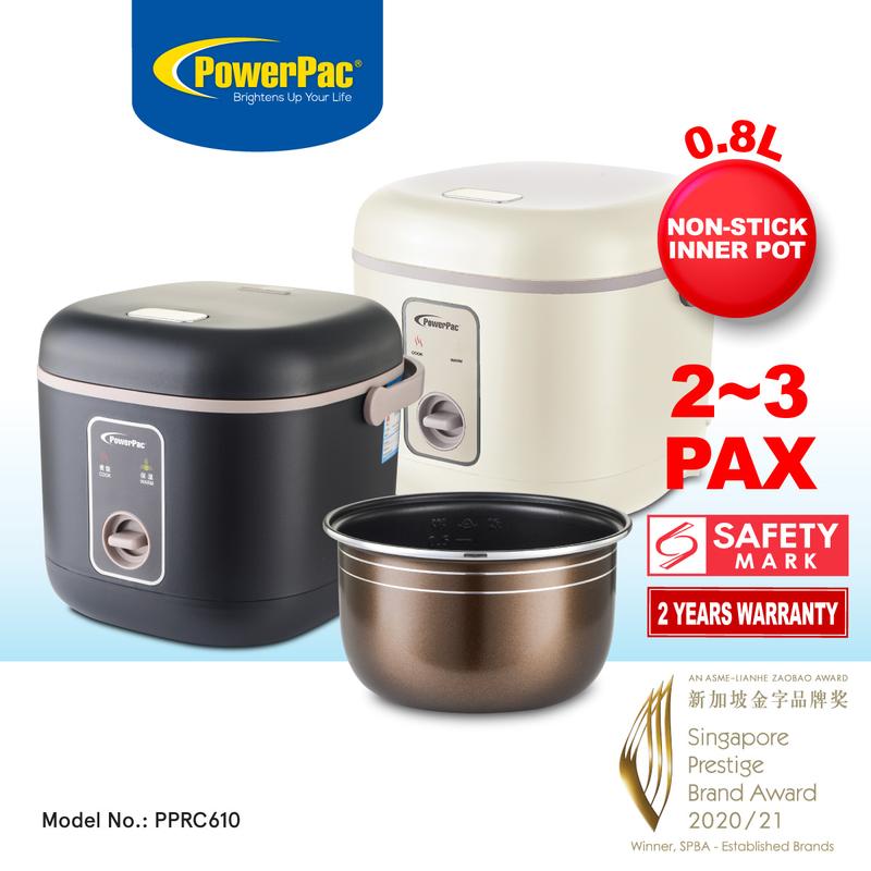 PowerPac Rice Cooker 0.8L with non-stick Inner Pot (PPRC610) - TikTok ...