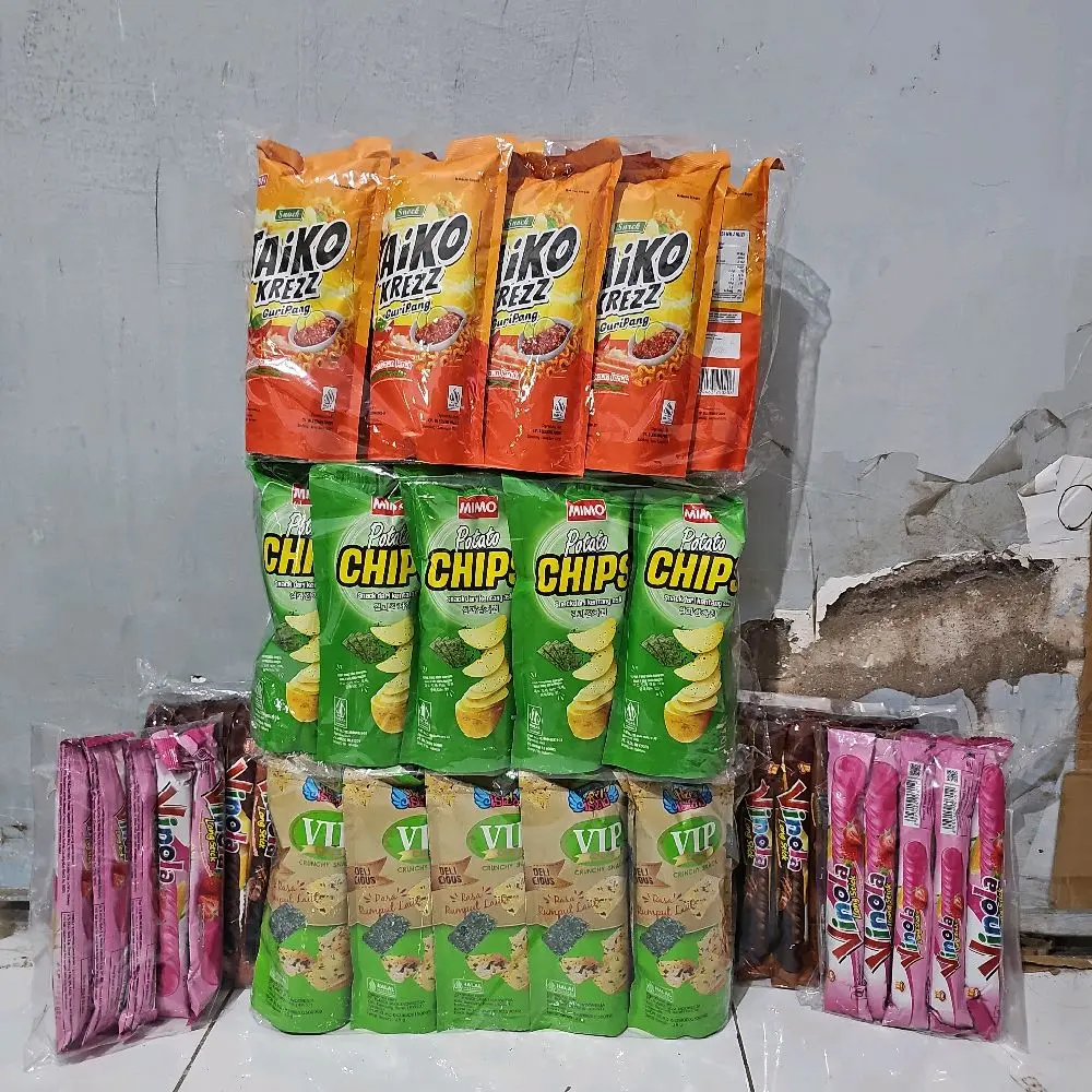 PAKET USAHA CAMPUR POTATO CHIPS KOREA +4 PAK VINOLA