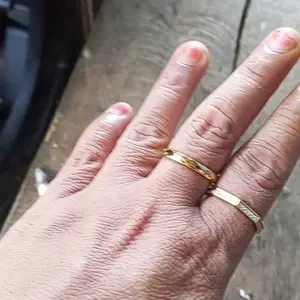 THIQLA - Cincin Permata DIYA - Cincin Aesthetic Vintage Wanita Elegan - Stainless Steel Mirip Cincin Titanium Anti Karat Ori Terbaru