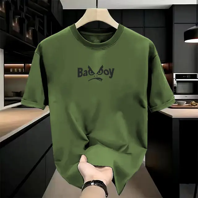 Baju Kaos Distro Lengan Pendek Bad boy Hitam Bahan Katun Combed 30s Pria Dan Wanita Dewasa 8