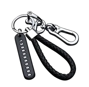 Set Gantungan Kunci Hiasan Mobil Motor Tag Nomor No HP 3 IN 1 Anti Maling Elegan HM041