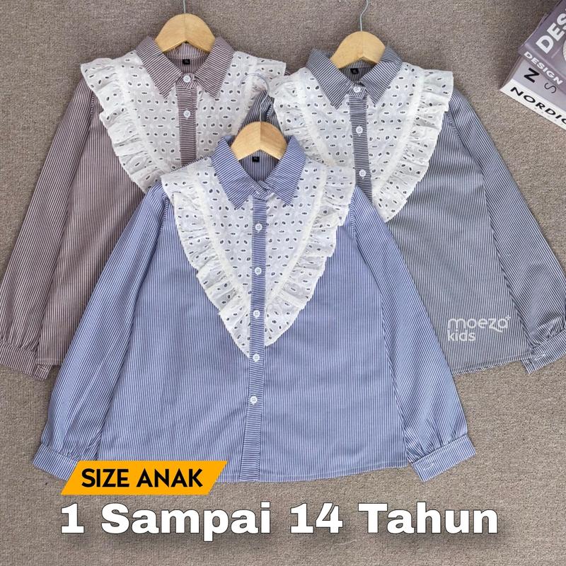 Mahalini Blouse Anak Perempuan Pakaian Anak Perempuan Baju Anak Perempuan Blouse Anak Umur 1 Sampai 14 Tahun Th Kemeja Anak Perempuan 12 Tahun 0