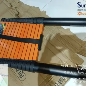 Reaim Tangga lipat aluminium teleskopik 1.9M-6.2M Multifungsi Telescopic Ladder Tangga Lurus
