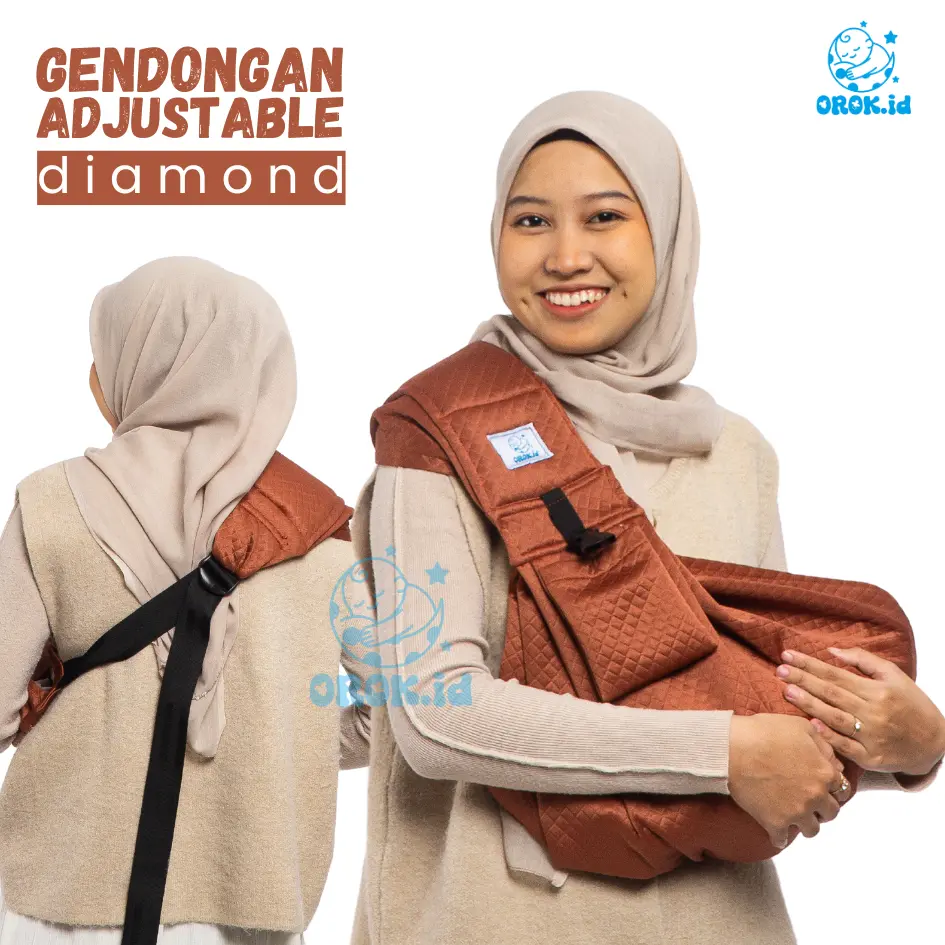 OROK.id Gendongan Samping Bayi Adjustable Instant Anak Newborn Baby Wrap Geos Premium Diatur Panjang Pendek Adjust bahan Dianond Knit