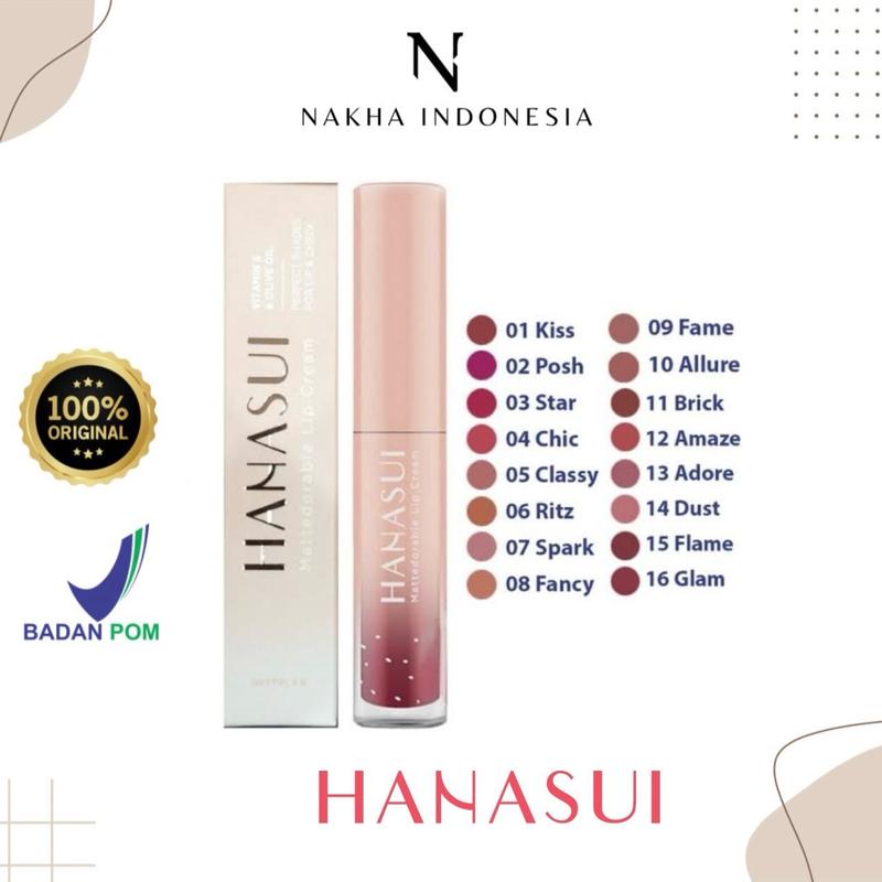 Hanasui Mattedorable Lip Cream Matte For Lip & Cheek With Vitamin E & Plive Oil 1