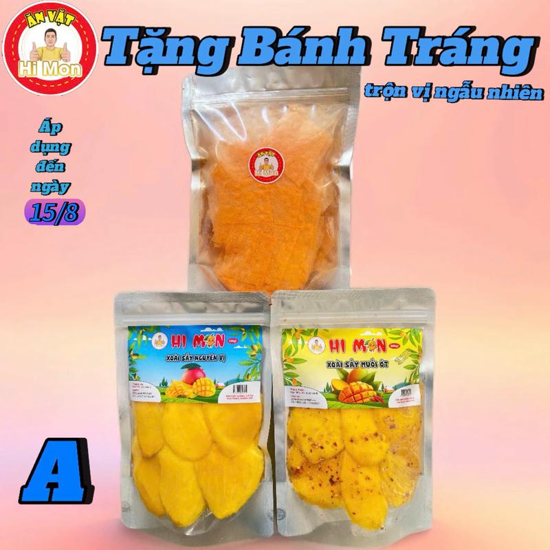 Hi Mon/VY ANH MIỀN TRUNG (1KG XOÀI SẤY DẺO LOẠI A) TẶNG BÁNH TRÁNG TRỘN VỊ NGẪU NHIÊN