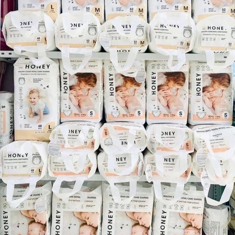 Phiên bản Premium Cao cấp  Combo 2 bịch bỉm Momo Honey siêu mềm mỏng thấm hút tốt Cho Bé bim Voi Kem Nhộng Chũn bỉm  sơn