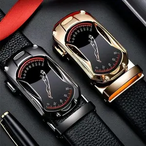 lkat Tali Pinggang Pria Kulit Sapi Asli Import Sabuk Kulit Pria Gesper Otomatis