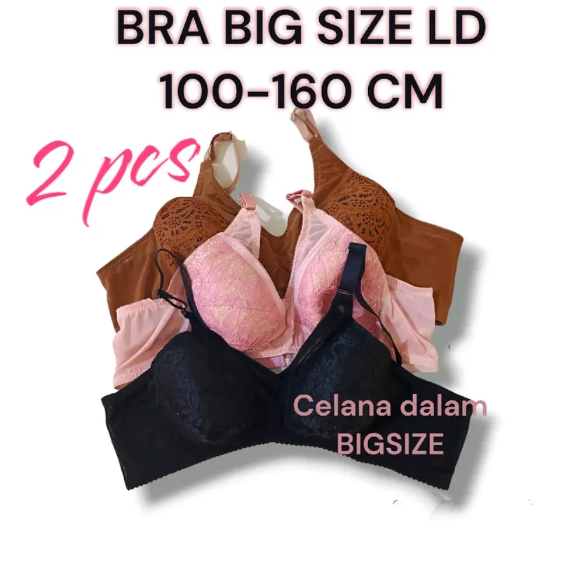 Bh Bigsize Jumbo BB 100 sampai 120KG PENGAIT BH ADA YANG 4 dan ada yang 3 !! WARNA RANDOM 0