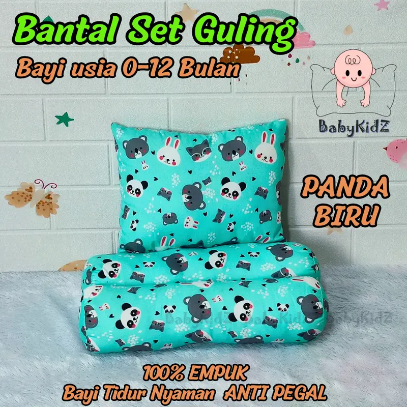 Bantal Bayi Set Guling / Bantal New Born / Bantal Tidur Bayi karakter 5