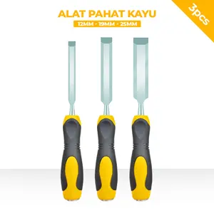 ALLEFIX Set Pahat Kayu 3 Pcs 12-25MM dengan Bilah Halus dan Presisi - GS3706