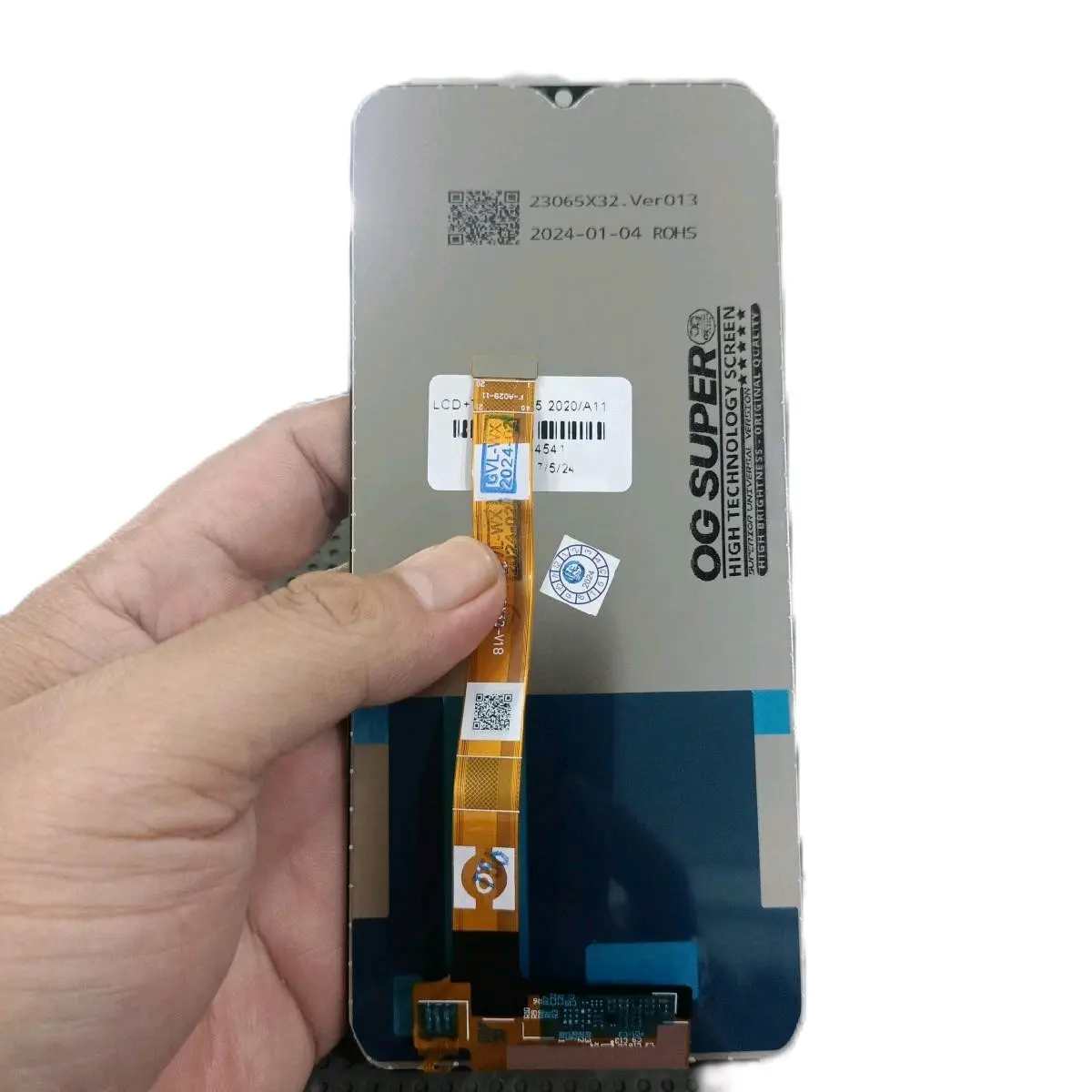 LCD TOUCHSCREEN REAL C3 5 5I 5S A5 A9 A31 2020 HITAM Layar Kaca BONUS LEM 3ML