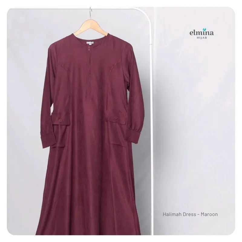 READY STOCK HALIMAH DRESS BY ELMINA HIJAB 7