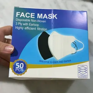 Masker duckbil putih 3 ply isi 50pcs