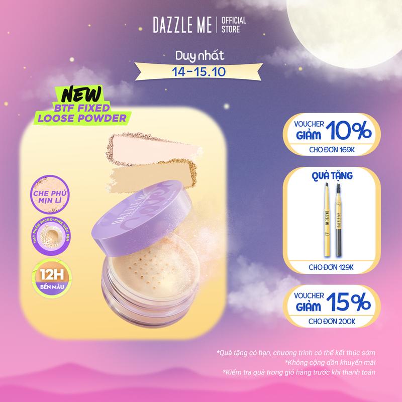 DAZZLE ME Phấn phủ dạng bột DAZZLE ME Better than Filter Fixed Loose Powder 8g Cosmetic Mỹ Phẩm