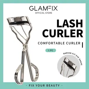 GLAMFIX maxy Eyelash Curler _ Penjepit Bulu Mata Alat Pelentik Bulu Mata silver