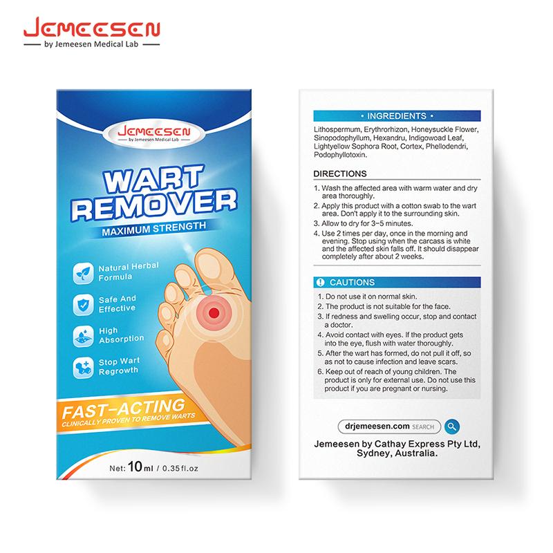 Product Introduction of Jemeesen Natural Herbal Skincare Wart Acne Remover Remove Warts Heal Skin Gentle & Effective Solution Plant Based Relief Skin Repair Skincare Acne 5