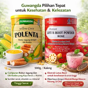 OUFEN Paket Bundling 2 PCS Bubuk Akar Teratai & Rose Chia Seed 500g Minuman Kurma Merah Manis Almond Kacang BPOM Halal Nutrisi Tinggi Rendah Gula Best Price