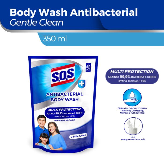 Gambar SOS Antibacterial Body Wash refill 350ml - Gentle Clean (04.2028) dari TempoStore Kota Administrasi Jakarta Timur Tokopedia