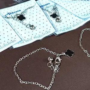 12pcs Gelang rantai BEL SILVER / gelang tangan aksesoris