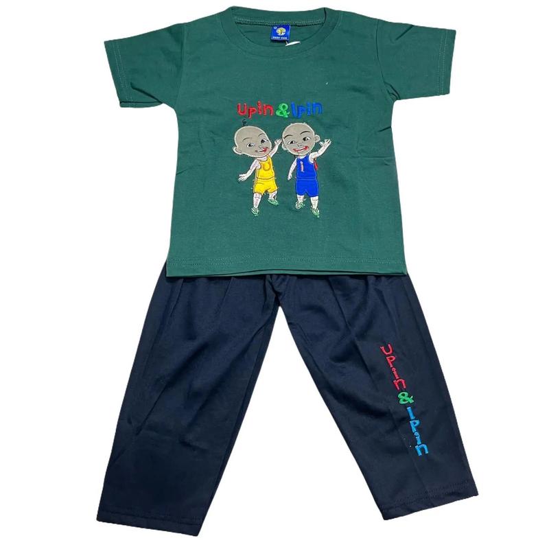 1 SET | Setelan anak Laki-laki Lengan Pendek Celana Panjang Motif Random - CP 4