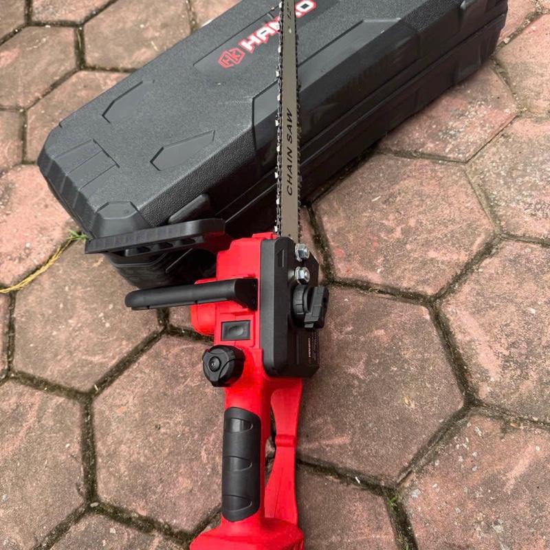  HÀNG CHÍNH HÃNG Thân Máy Cưa Xích Dùng Pin HANKO Không Chổi Than Lam Xích 12inch Dùng Pin Phổ Thông