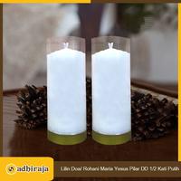 Gambar Lilin Ibadah Doa Rohani Yesus Maria Putih Pilar 1/2 Kati Double Dragon dari Toko Adhiraja Kota Administrasi Jakarta Utara 2 Tokopedia