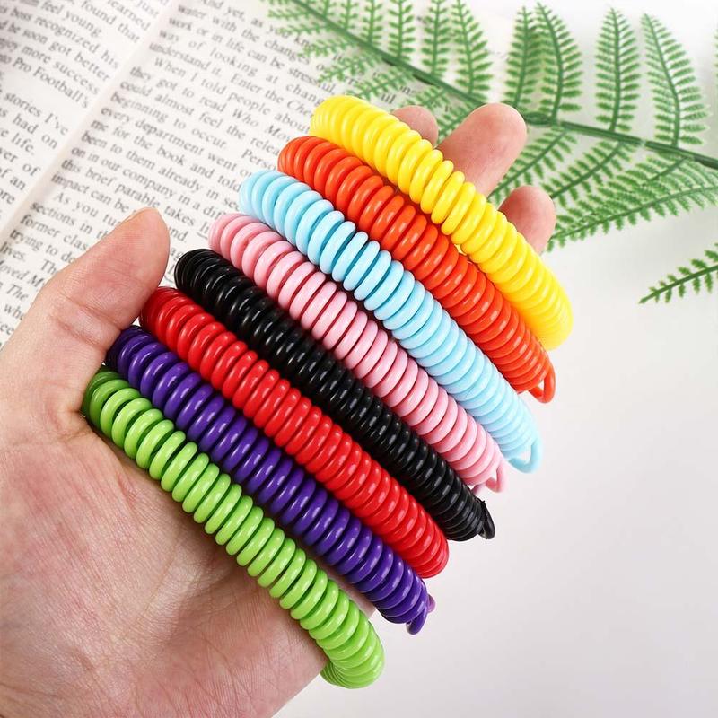 Phụ Kiện Dây Chuyền Chìa Khóa, Dây Coil Co Giãn, Co Giãn, Coil Có Thể Thu Vào, Giá Đỡ Dây Chuyền Chìa Khóa, Móc Chìa Khóa Còi, Móc Chìa Khóa, Móc Chìa Khóa, Móc Chìa Khóa Lò Xo, Thích Hợp Cho Hành Lý Và Thẻ Chìa Khóa ID, Vòng Tay, Móc Chìa Khóa Lò Xo Wome 7