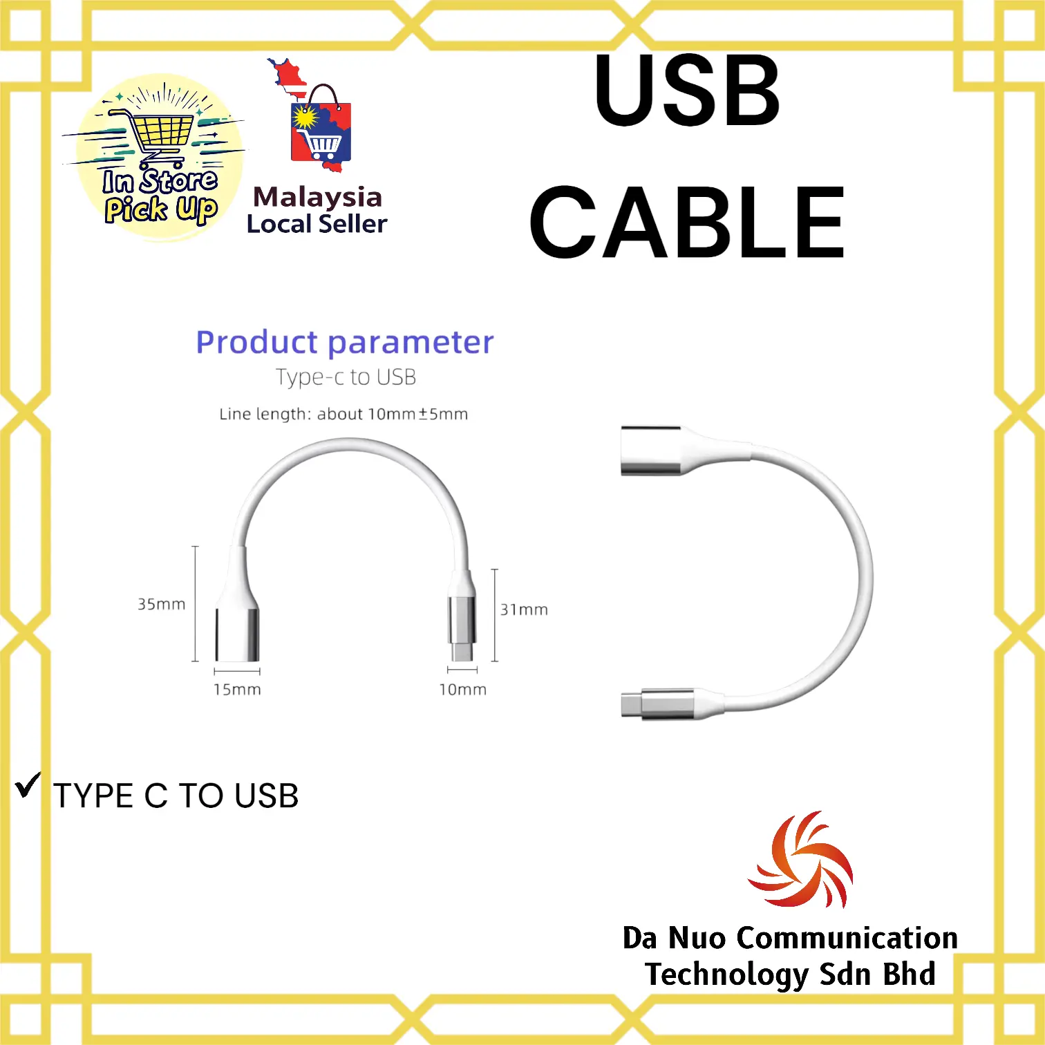 Type C to USB USB-C connector 3.0 Adapter Type C to USB USB-C connector 3.0 Adapter Cable