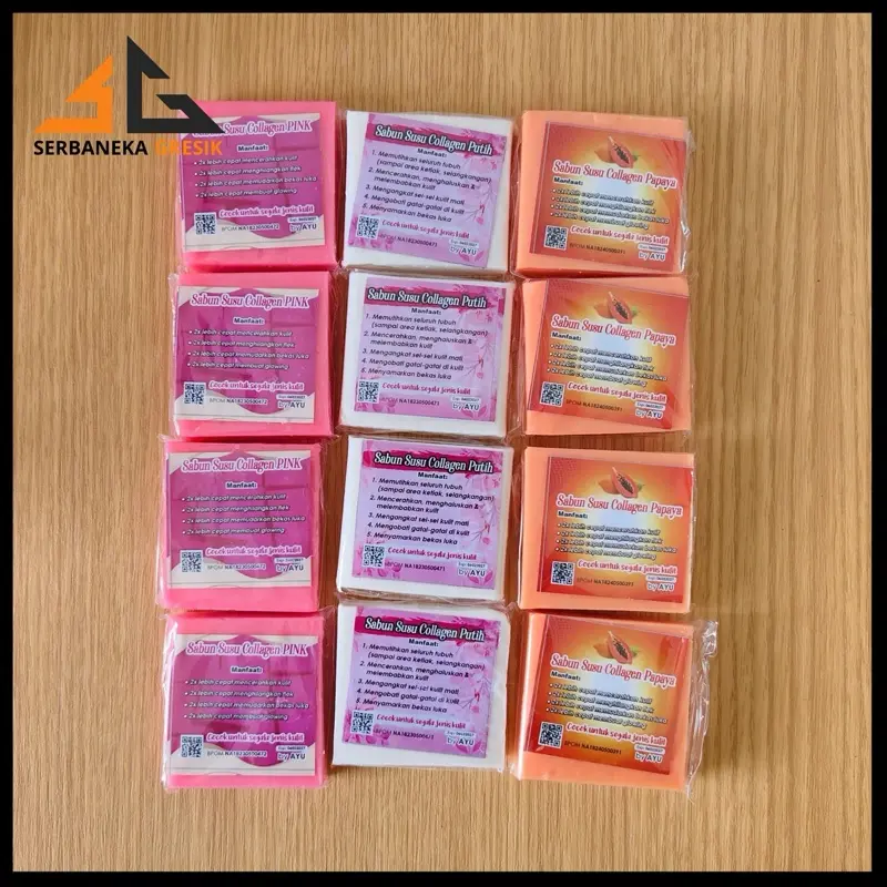 Dapat 1 LUSIN / 12 pcs Sabun Susu Collagen by Ayu / Sabun Mencerahkan dan Memutihkan Kulit 0