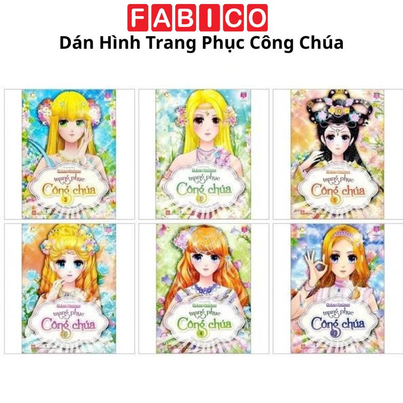 Sách Dán Hình Trang Phục Công Chúa (Trọn bộ)