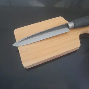 Harga hemat pisau dapur tajam bonus talenan kayu mini gagang kayu knife kitchenware