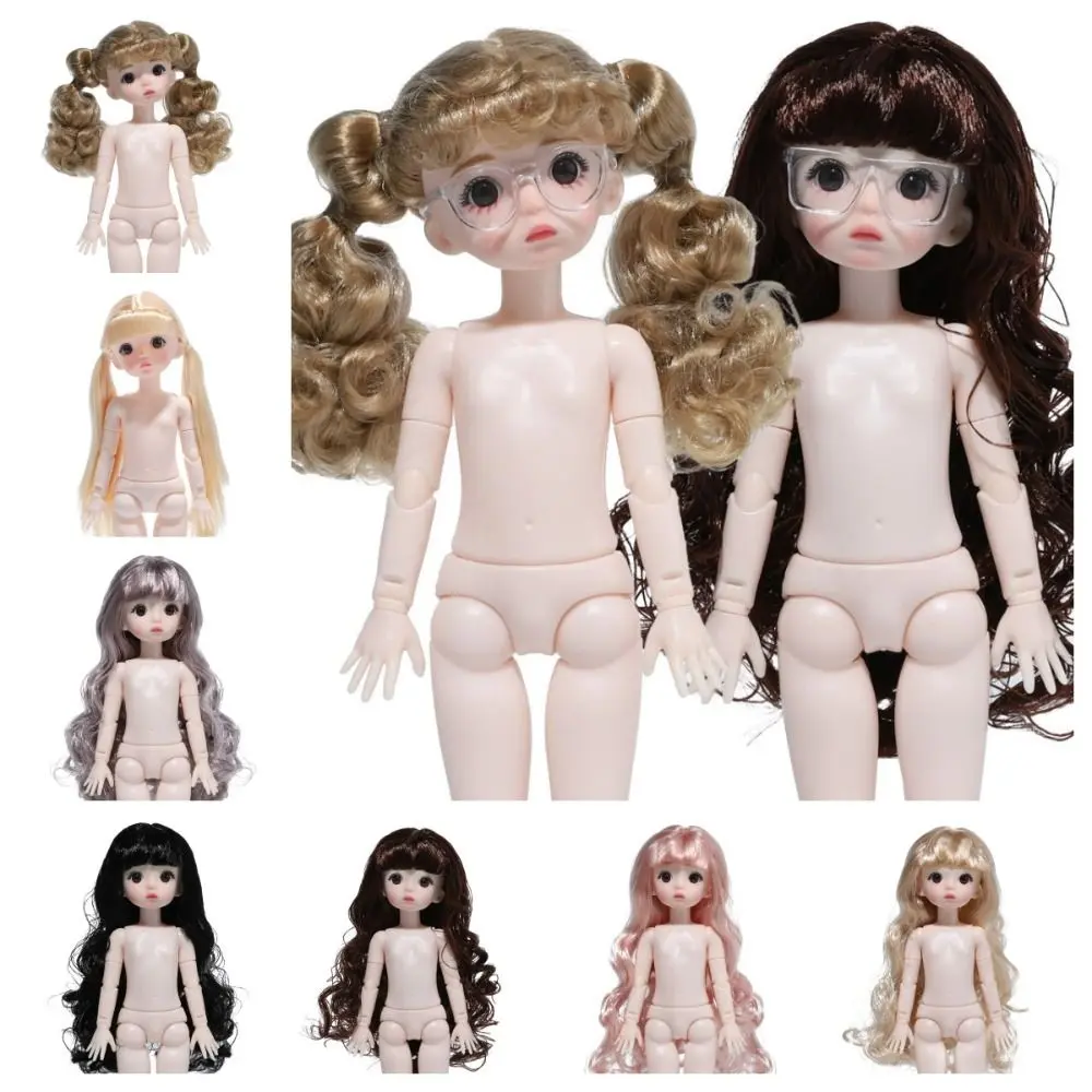 Cơ Thể Búp Bê BJD, Kawaii, 1 / 6, Khớp Di Chuyển Được, Đồ Chơi BJD, Búp Bê Mặc Quần Áo 30Cm, Tự Làm, Đầu Búp Bê Đẹp Có Tóc, Thích Hợp Cho Bé Gái