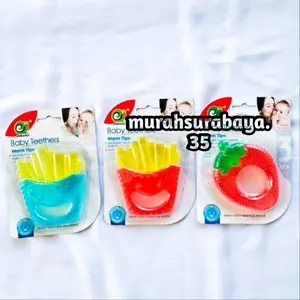 Gigitan Bayi Isi Air B24 | Mainan Gigitan Bayi Silikon Aman untuk Bantu Penumbuh Gigi Bayi Murah Mainan Gigitan Bayi