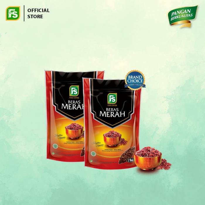 Gambar Beras Merah Food Station 1 kg (2 Pcs) dari Food Station Kota Administrasi Jakarta Timur Tokopedia