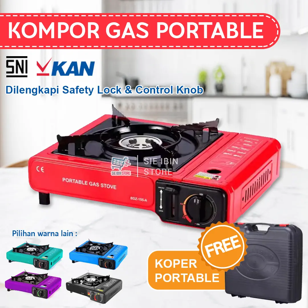 COD Kompor Gas Portable / Kompor Camping 1 Tungku Gas Kaleng SNI