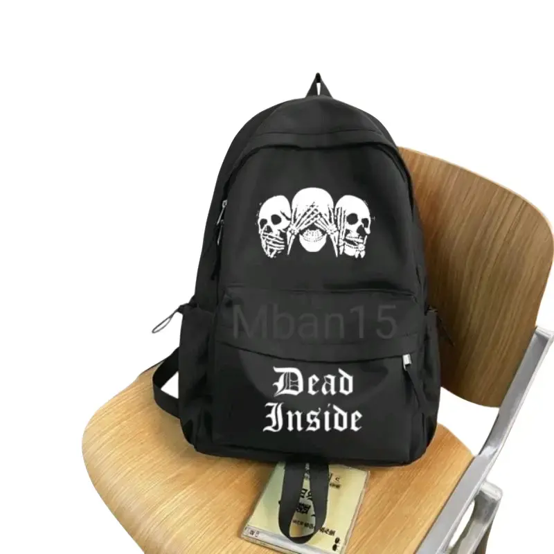 TAS RANSEL SEKOLAH DEAD INSIDE~Tas Punggung pria dan wanita~Ransel kuliah backpack 0