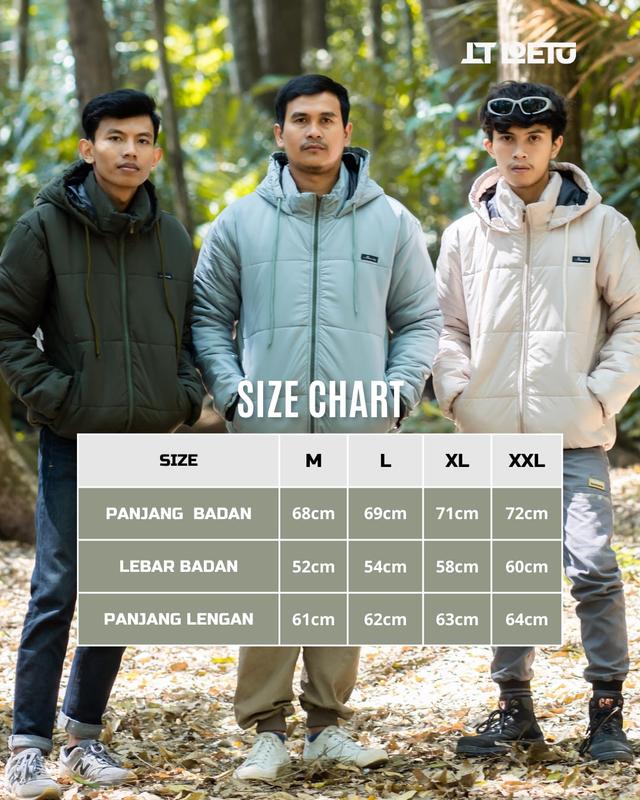 FLOWING SERIES JAKET PUFFER WINTER MUSIM DINGIN UNISEX 5