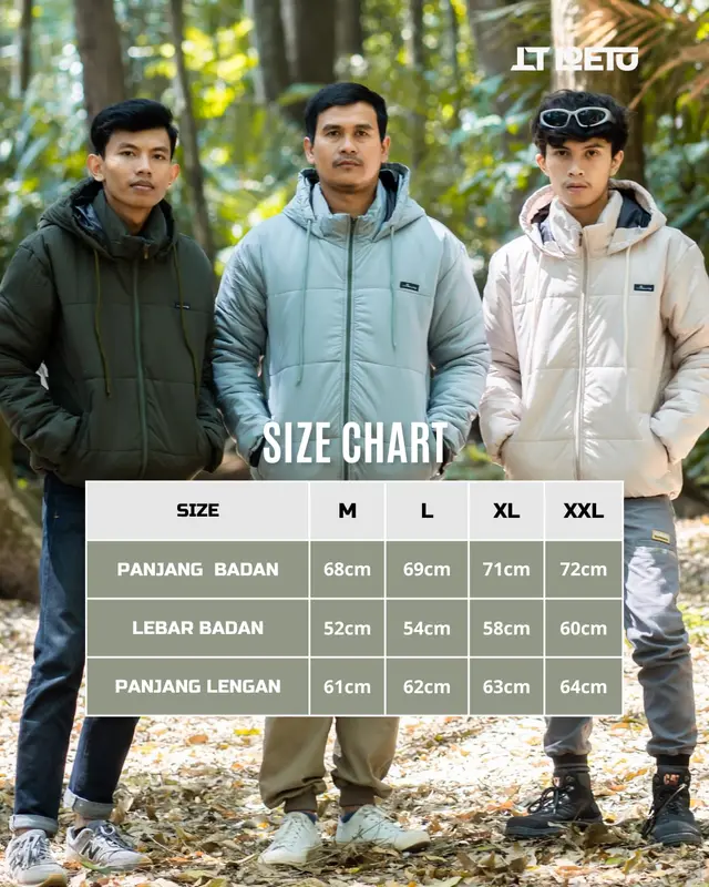 FLOWING SERIES JAKET PUFFER WINTER MUSIM DINGIN UNISEX 5