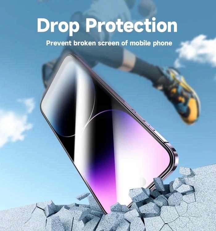 Product Introduction of Tempered glass screen protector, for iPhone series, 4K HD privacy protection, quick installation tools, auto dust removal installation, bubble-free Cover Protective 6