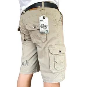 Cassasi Celana Pendek Cargo Pria Katun Kanvas Premium Tebal Shorts Dengan Saku Timbul