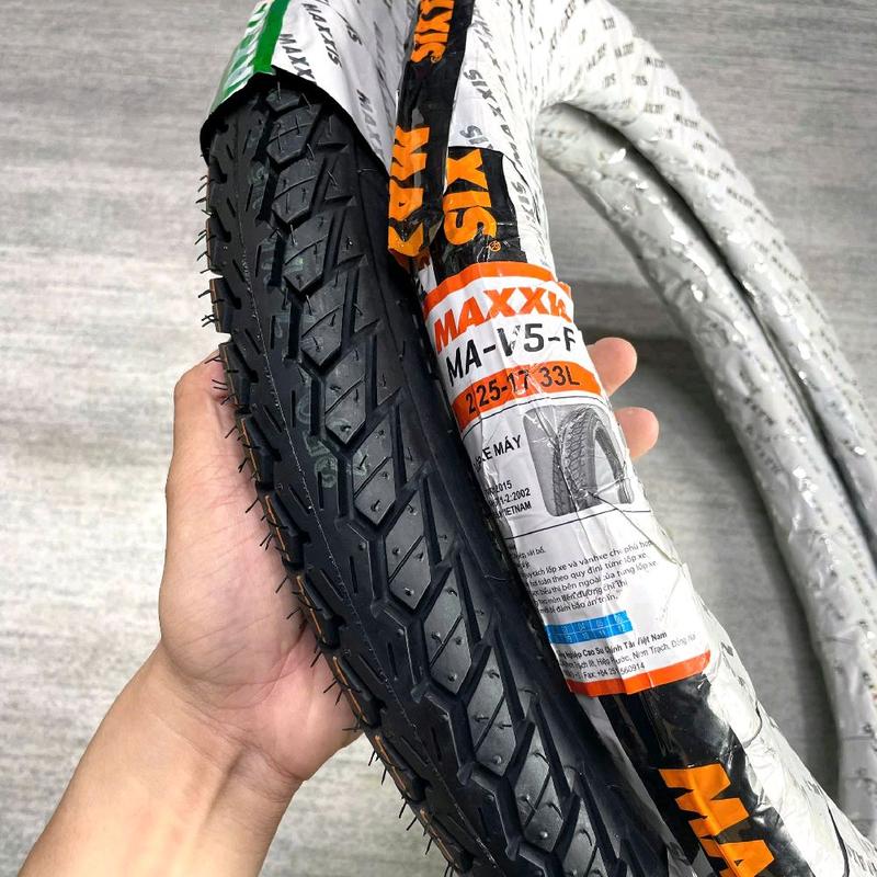 Vỏ Maxxis V5 gai siêu bám đường size 60 90--70 90-17 sử dụng ruột