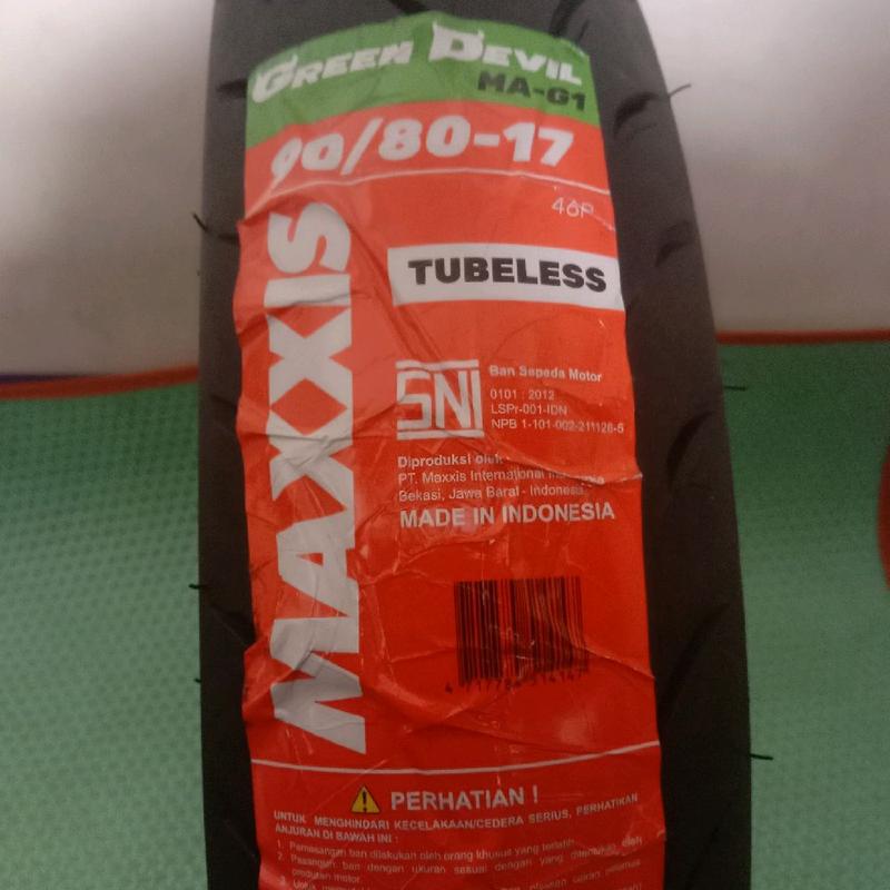 Ban Motor Maxxis Green devil 90/80-17 Tanpa Ban Dalam - Motorcycle balap seperti 0