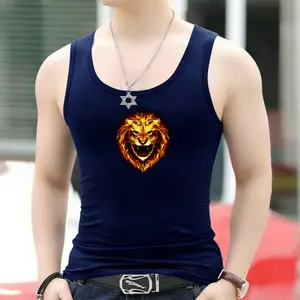 singlet pria / pakaian pria motif singa api