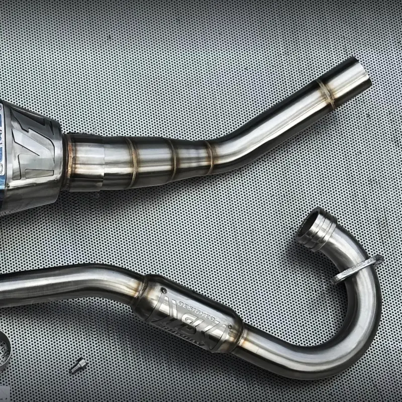 Knalpot CRF150 KLX150 WR155 type POSEIDON BLUE Shadow Exhaust System 7