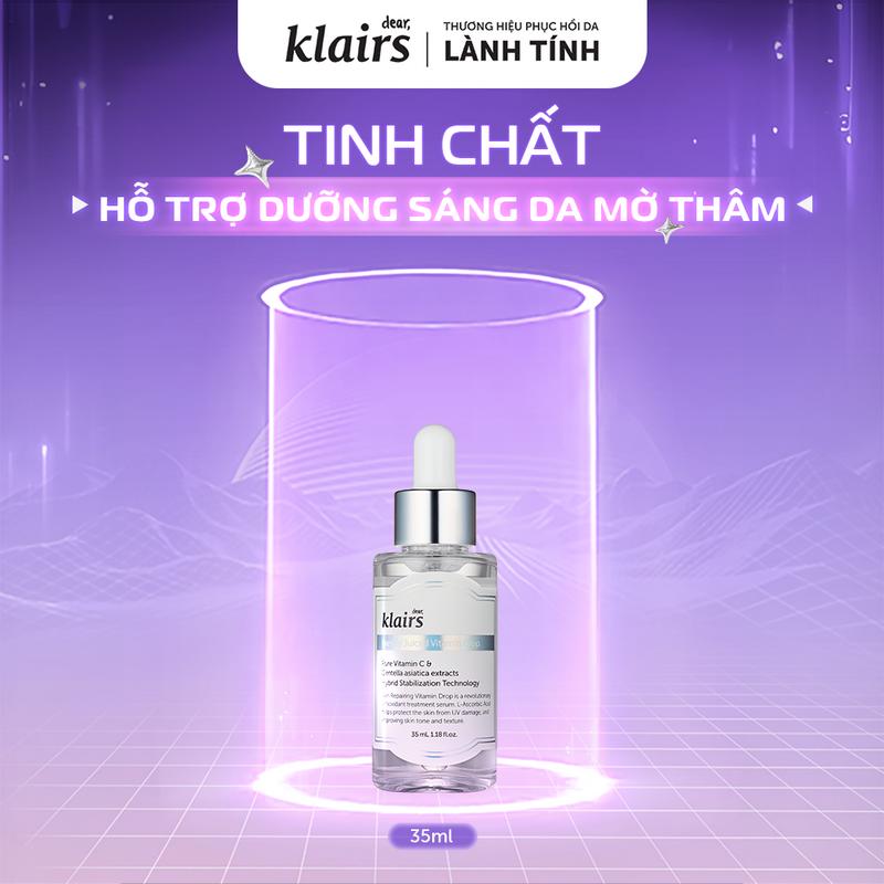 Tinh chất Dear Klairs Freshly Juiced Vitamin Drop hỗ trợ dưỡng sáng và đều màu da 35ml