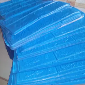 Gruper- paket 10 pcs 30x35 cm/3mm Wallpaper Stiker Dinding 3D Foam Timbul Tahan Air Realistis