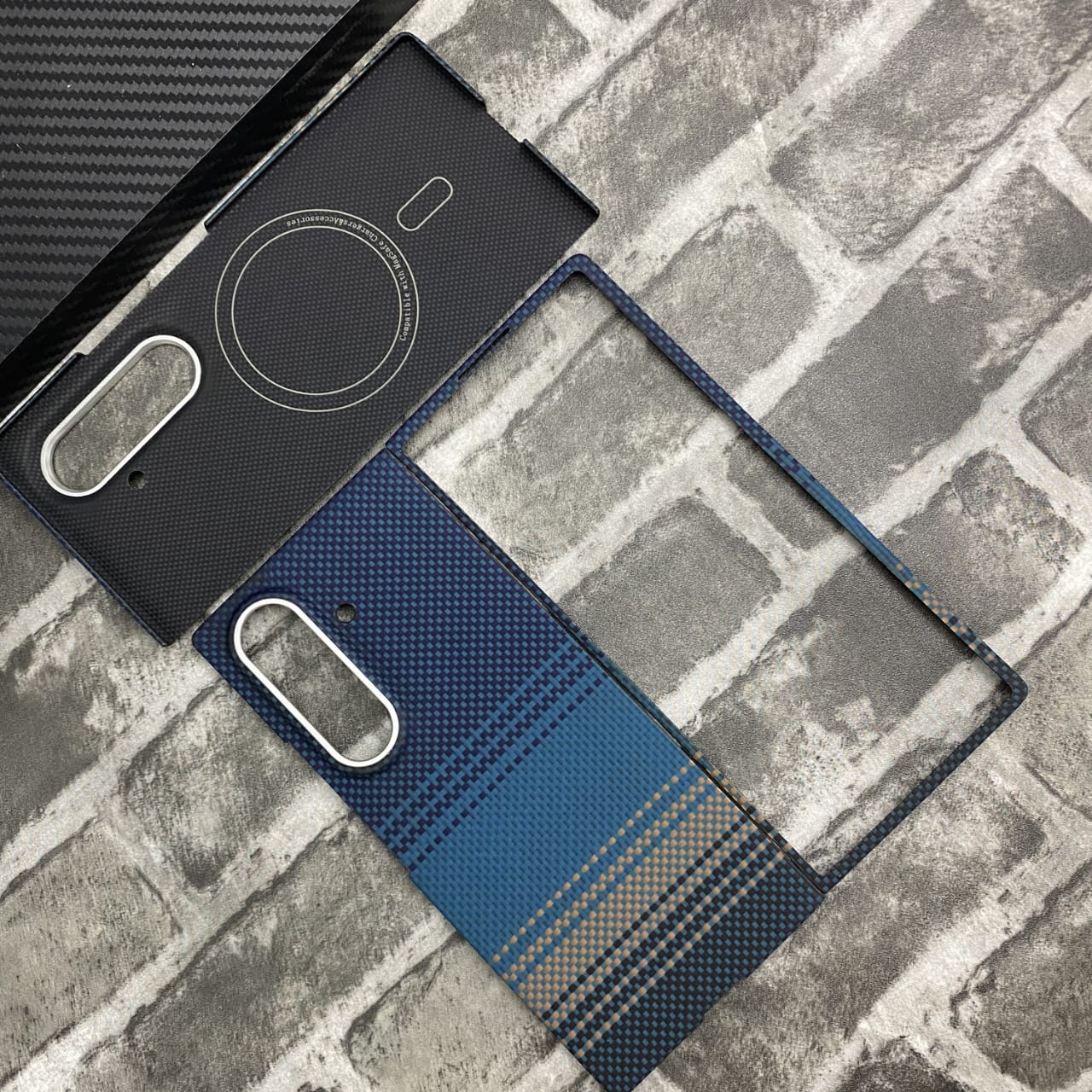 Magnet 600D Aramid Carbon Fiber Phone Case For Samsung Galaxy Z Fold Flip 5 / 6 / 7 Magsafe