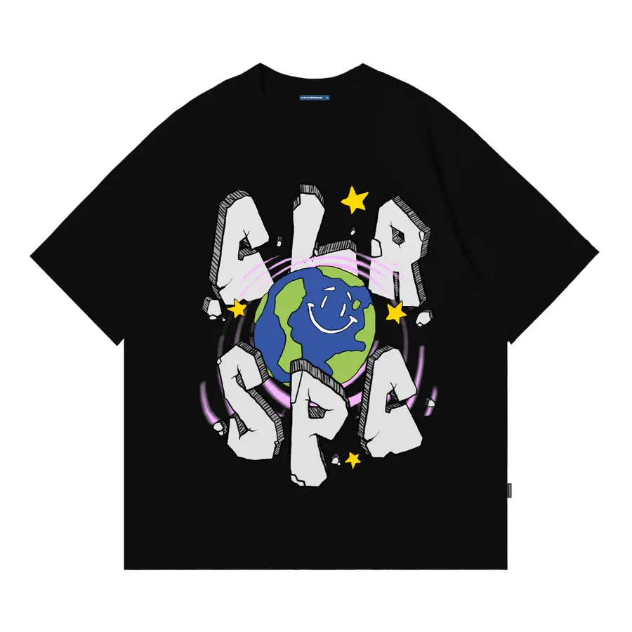 Kaos Oversize Youts Black Nebula Shirt Colourspace untuk Pria